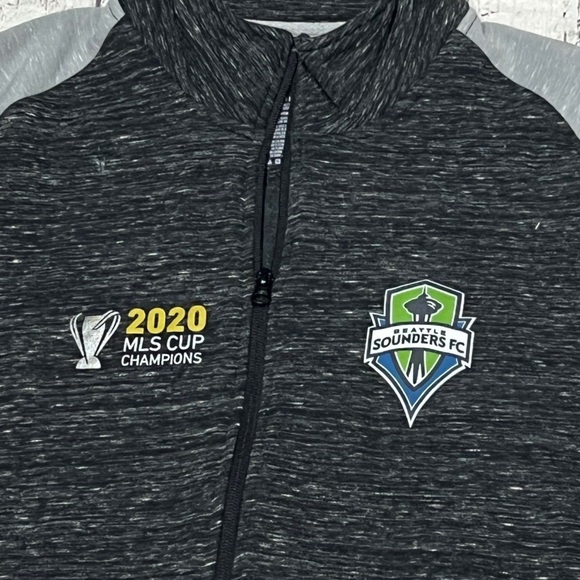 Seattle Sounders 2020 World Cup MLS Soccer Zip Up Coat Jacket Futbol Mens - Picture 4 of 6